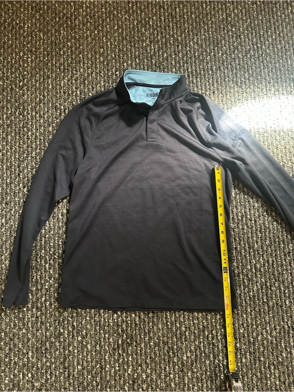 RHONE Men's Long-Sleeve Navy Performance Sleep Top